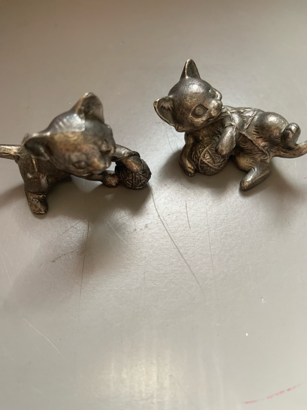 Bronze-Tone Cat Figurine Wall Accent - Set of 2
